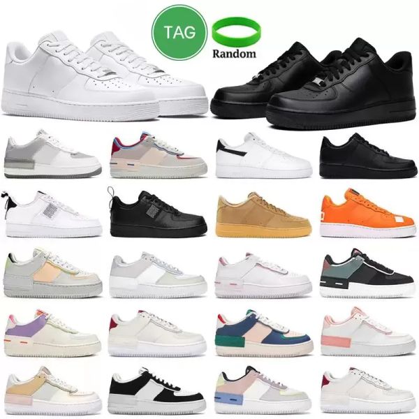 

men women platform high low cut casual shoes mens sneakers 1 triple white black shadow skateboarding mens outdoor sports sneaker trainers wi