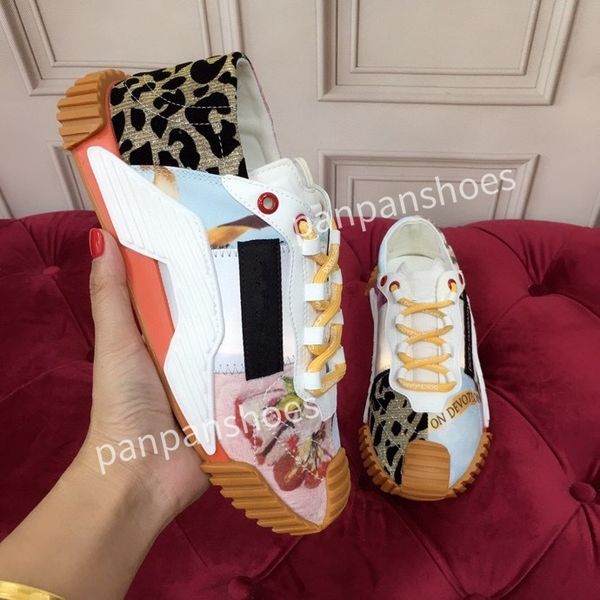 

new brand casual shoes mens designer leather lace-up sneaker fashion lady flat running letters shoes platform gym sneakers2023, Black