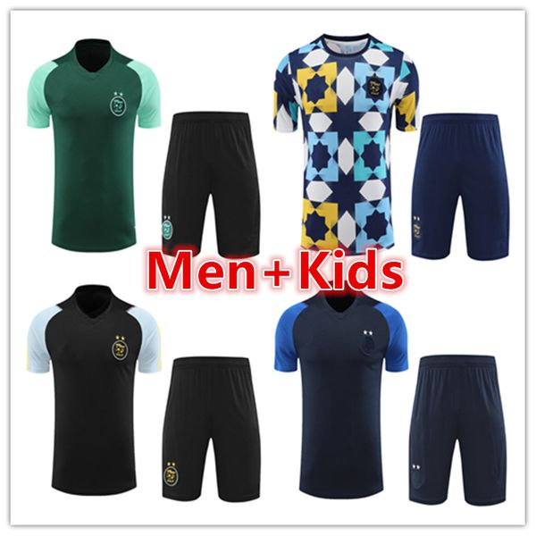 

2023 2024 algerie algeria men and kids football training tracksuit soccer suit jerseys polos short sleeve shorts kit 23 24 mens polo jersey, Black