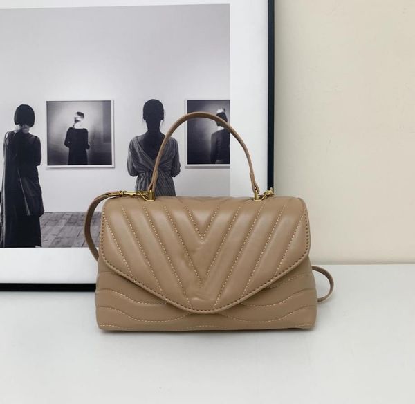 

fashion women shoulder bag luxury quality leather ladies chain messenger crossbody girl v mini handbag handle silver chains hrfh