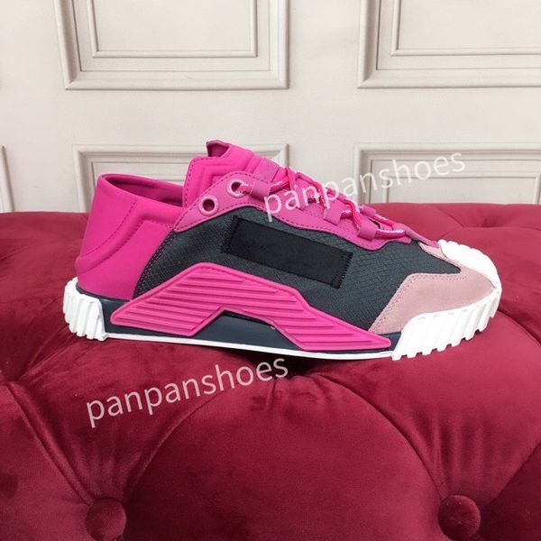 

brand casual shoes mens designer leather lace-up sneaker fashion lady flat running letters shoes platform gym sneakers, Black