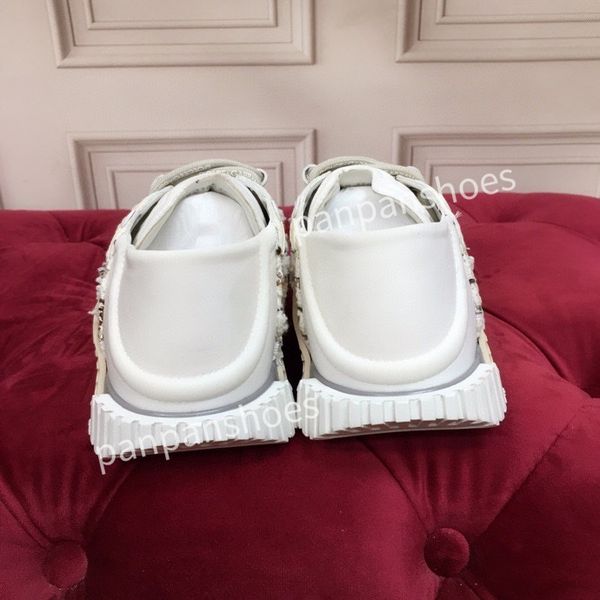 

2023new fashion brand casual shoes men women designer leather lace-up sneakers fashion lady flat running letters shoes platform sneakers, Black