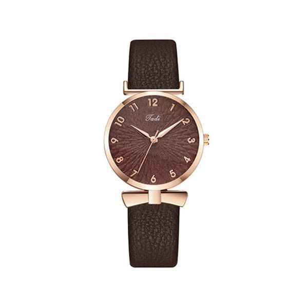 

hbp luxury ladies watches fashion dial electronic movement quartz watch leather strap designer wristwatches casual clock business gifts, Slivery;brown