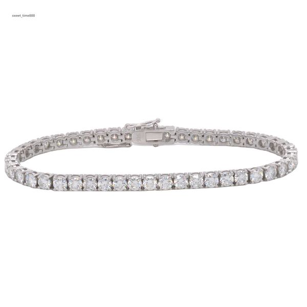 

moissanite tennis simple 925 hiphop silver tennis bracelet moissanite tennis bracelet 925 silver