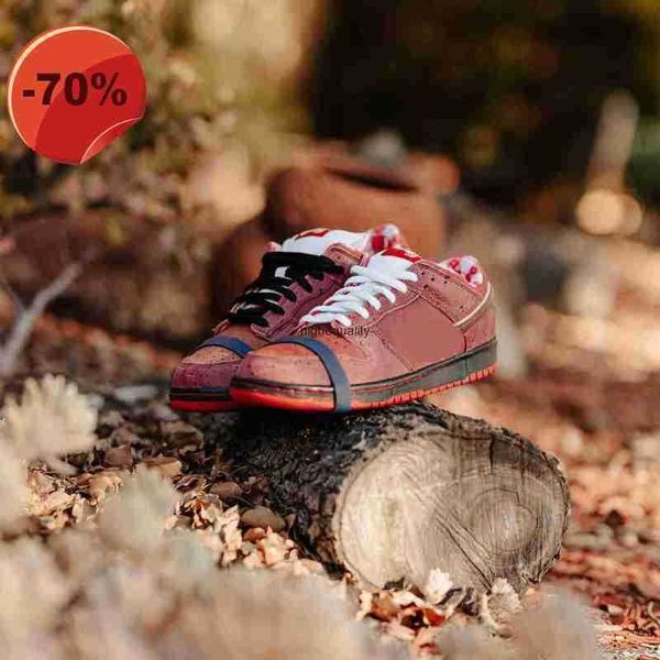 

sandals with box concepts shoes x sb dunks low pro og purple lobster skateboard men authentic sneakers red blue green yellow, Black