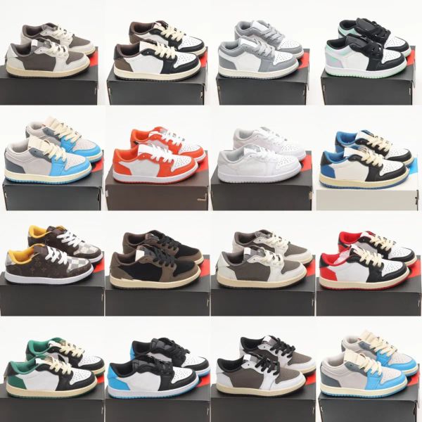 

bicycle shoes bicycle shoes 2023 designer kids shoes low 1 basketball youth baby boys grils jumpman 1s fire red thunder blue black kid