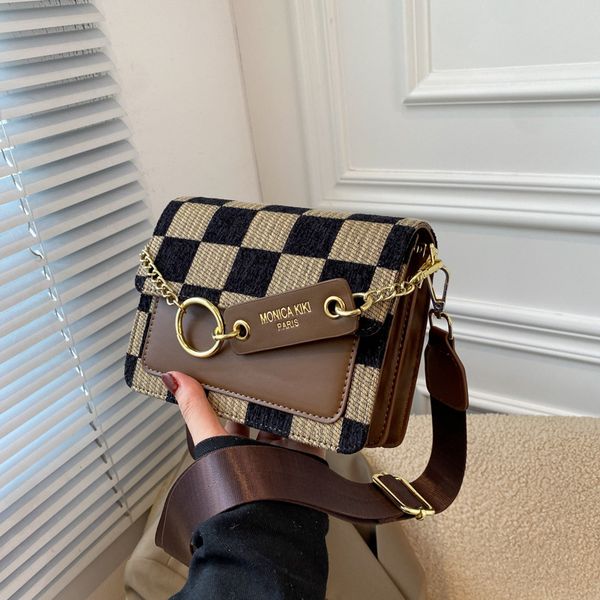 

luxurys designers bags women handbag crossbody bag shoulder lady wallet simple versatile metal letter leather solid leather postman handbags