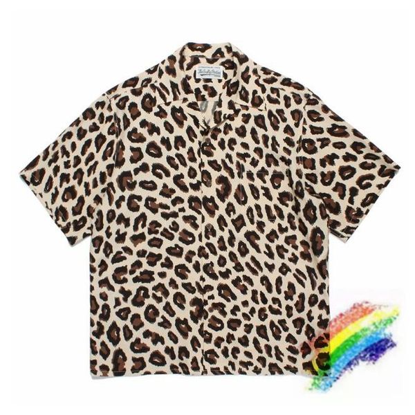 

leopard print spots shirts men women hawaiian shirt tee, White;black