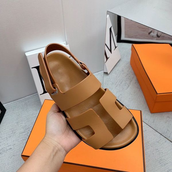 

platformt sandals woman chypre shoes flat heel fashion high beach slide for men beige goatskin sandales pour hommes gift, Black