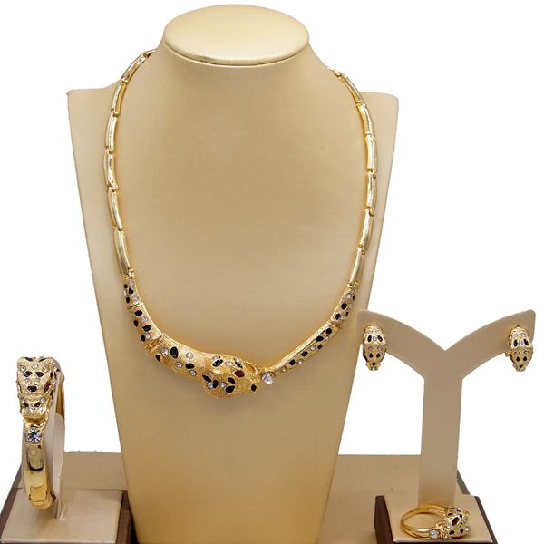 

latest fashion designer jewellery lady necklace earrings ring jewelry sets wholesale, Black