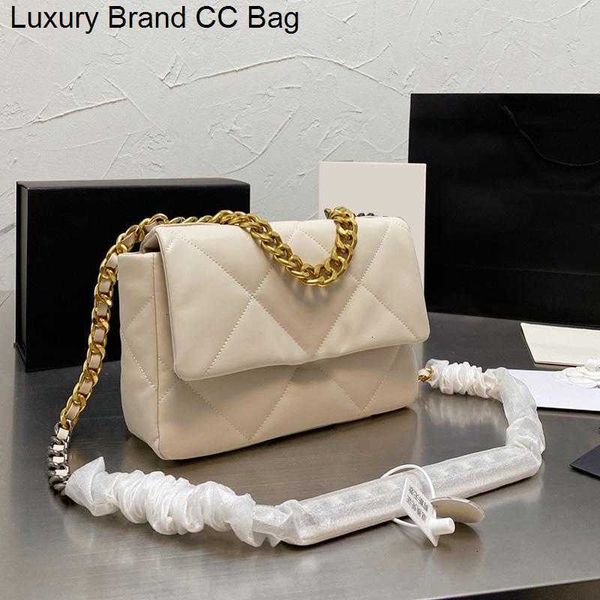 

genuine cc bags shoulder real bags leather 19 series france women lambskin quilted matelasse outdoor sacoche street fashion clutch luxury de