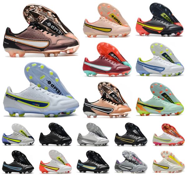 

men soccer shoes tiempo legend ix 9 elite fg football 2 9th 9s low ankle boots cleats us6.5-11