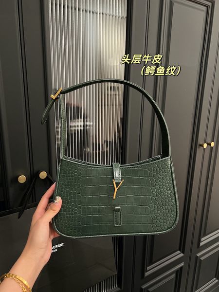 

womens shoulder bag new fashion designer bag wallet new pure leather crescent bag classic underarm bag medium shoulder bag