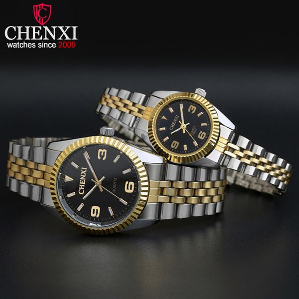

wristwatches chenxi brand watch ladies quartzwatches women men simple dial lovers quartz fashion leisure relogio feminino 230506, Slivery;brown