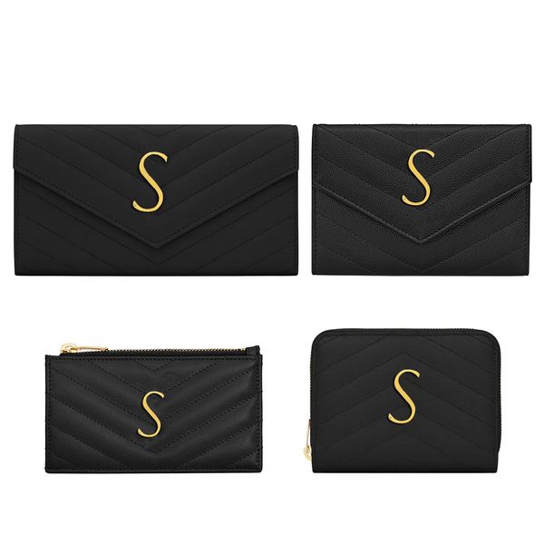 

caviar cross body banknote totes clutch bags key wallets luxurys designer card holders hand bag womens genuine leather coin purses mens fash, Red;black