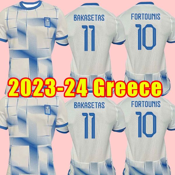 

2023 2024 greece soccer jerseys home national team masouras limnios pavlidis giakoumakis bakasetas mantalos pelkas football shirt size s 4xl, Black;yellow