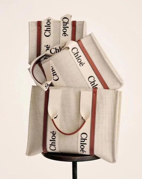 

2023shopping beach holiday shoulder bag tote bag lady canvas diagonal tote bag black brown handle size shoppings bags