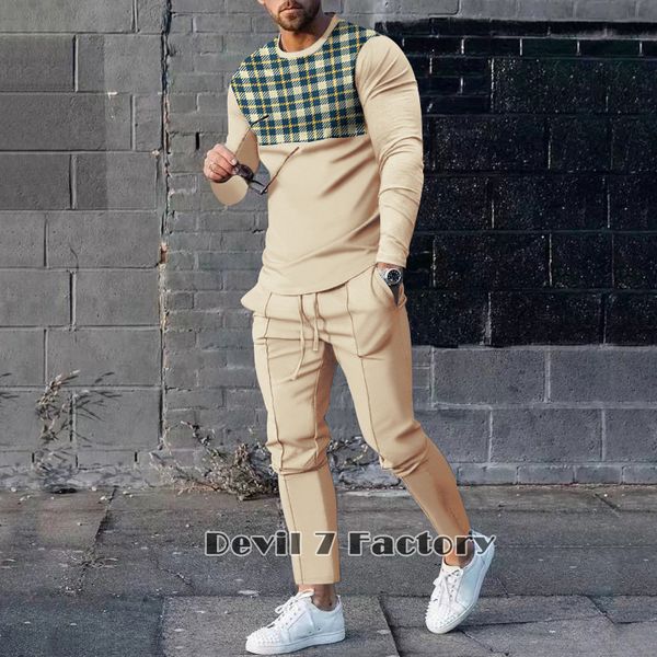 

men's tracksuits men's t shirt long sleeve tracksuit sets fashion autumn sportswaer jogger pants outfit man clothing casual trouse, Gray