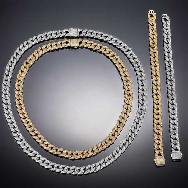 

custom s925 sterling silver miami cuban chain necklace hip hop moissanite cuban link chain men jewelry