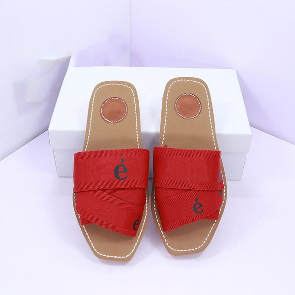 

slippers summer rubber sandals beach woody flat mule linen white black slide fashion scuffs slippers indoor canvas designer shoes 05