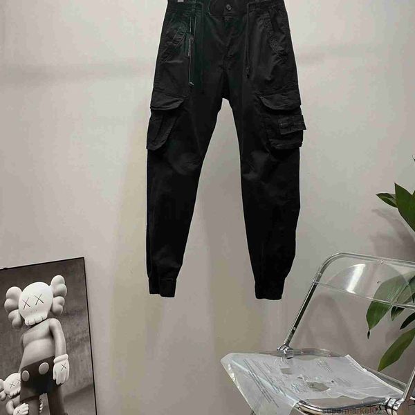 

mens stones patches island vintage cargo pants designer mens pants big pocket overalls trousers track pant sweaterpants leggings long sports, Black
