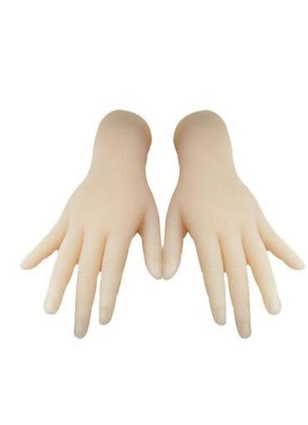 

1358cm simulation child hand mannequin full glue girl real life inverted hand control doll jewelry packaging display 2pclot d074977457, Khaki