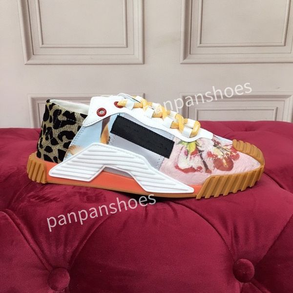 

2023brand casual shoes women men designer leather lace-up sneakers fashion lady flat running letters shoes platform gym sneakers, Black