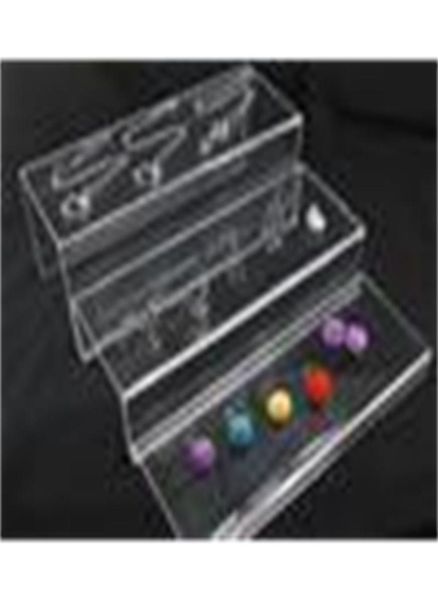 

whole clear acrylic 3 layer jewellery riser display stand018359742, Black;white