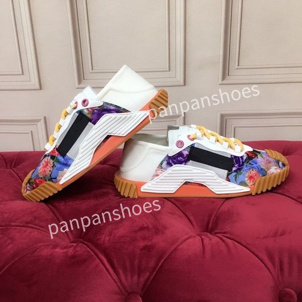

2023new brand casual shoes womens mens designer leather lace-up sneakers fashion lady flat running letters shoes platform gym sneakers, Black