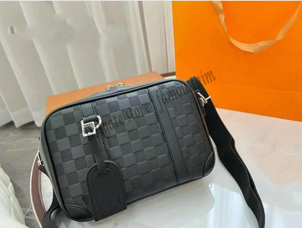 

sirius damier infini onyx leather shoulder-back messenger bag n45286 luxury designer shoulder man fashion backpack youth tramp messenger bag