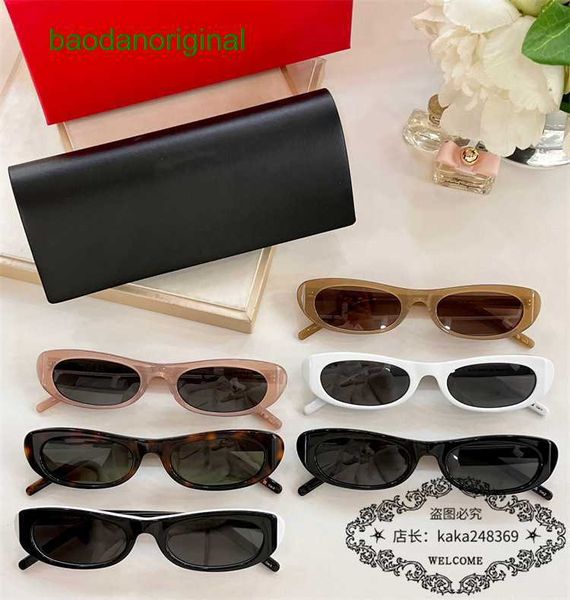 

sainte larurt designer sunglasses slp plate oval female star ins same style personality small box sunglasses sl557, White;black