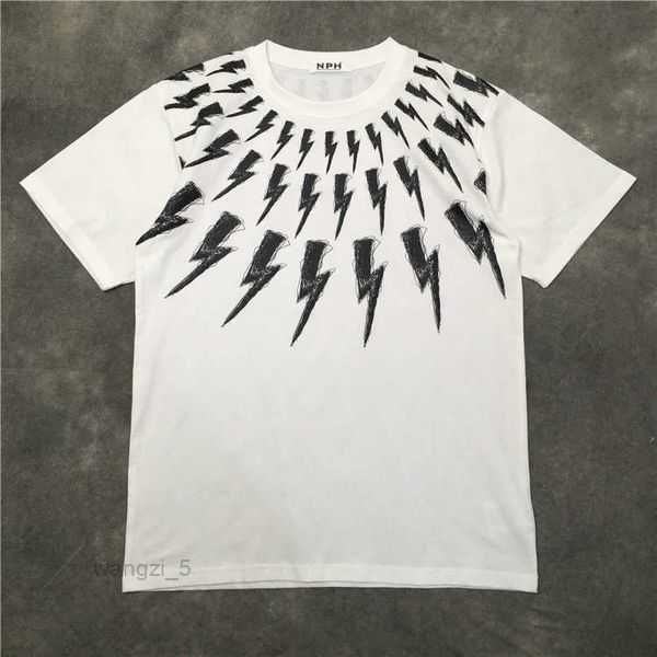 

shion-summer women men lady summer beach clothing short sleeve neil barrett casual tshirt 2 1 gygs, White;black