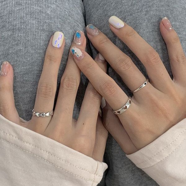 

promise rings light luxury simple design small black love sterling silver kink ins female fashion personality ring ring ring high-grade uniq