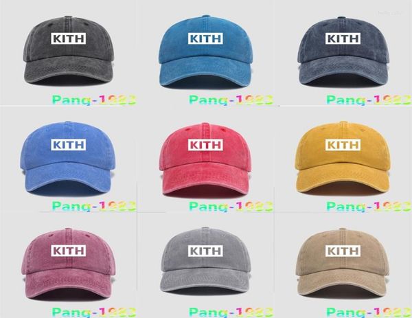 

ball caps classic white box logo kith baseball 2022 men women sunshade adjustable canvas sports hats7357053, Blue;gray