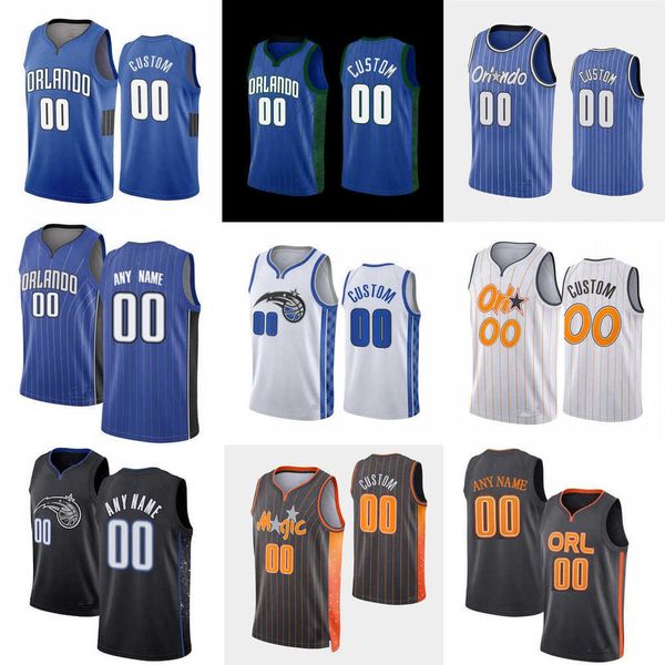 

men women youth orlando''magic''custom 10 bol bol 13 r.j. hampton 3 chuma okeke 2 caleb houstan 7 kevon harris basketbal, Black;red