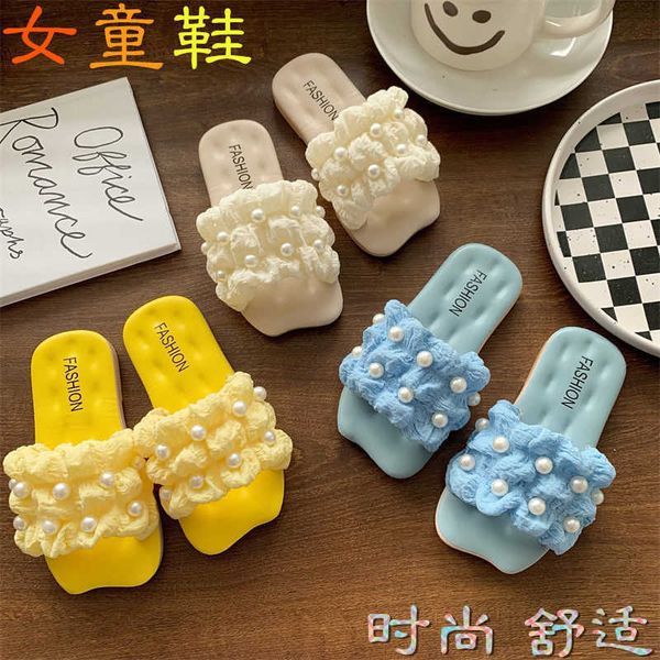 

new spring summer autumn winter sals parent-child korean edition little girls' slippers soft sole fashion indoor and outdoor batch, Black;grey