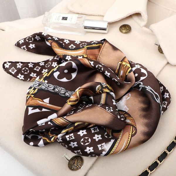 

silk scarf head scarfs for women winter luxurious silk high end classic letter pattern designer shawl scarves new gift easy to match soft to, Blue;gray