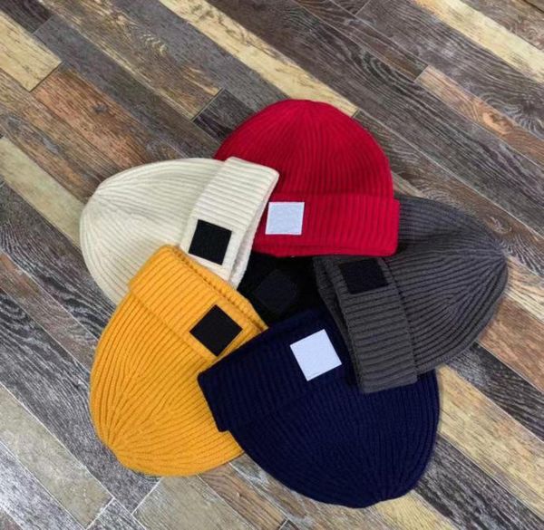 

brand toney beanie classic embroidered small label knitted hat winter warm plush hat8248307, Blue;gray