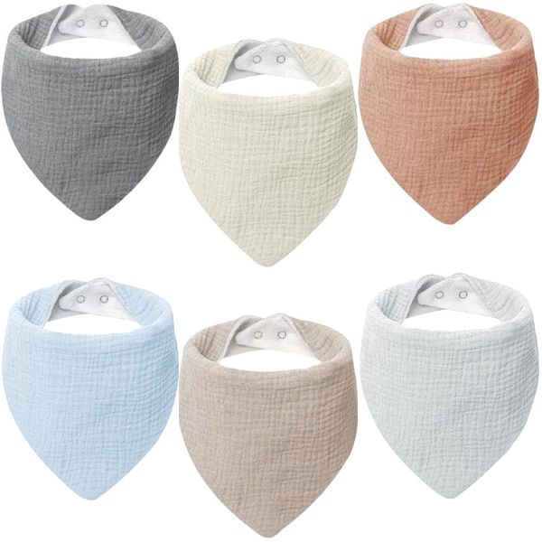 

newborn baby cotton saliva towel cotton gauze crepe double-sided absorbent anti-dirt bib bib