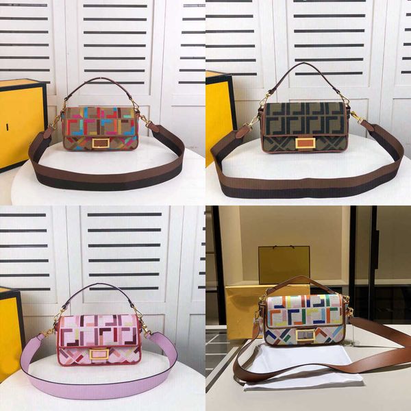 

baguette designer bags shoulder bag women underarm bag handbag crossbody chain handbags f print letter pattern purses cross body 230201