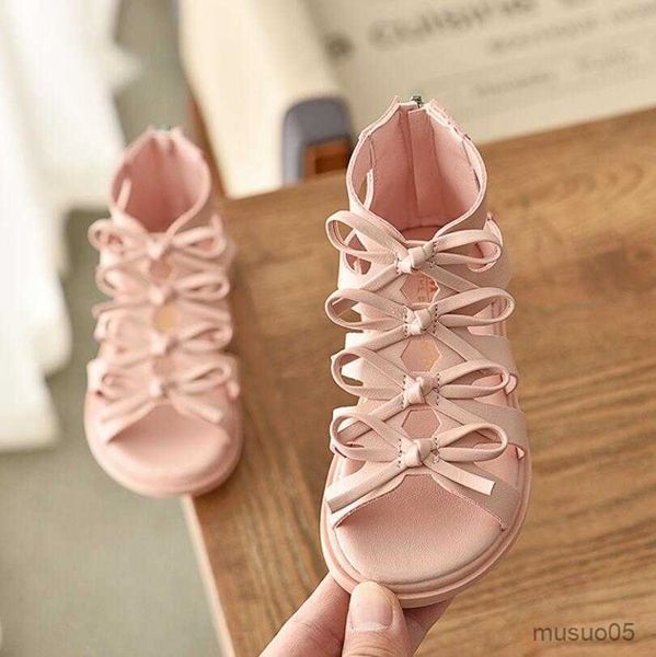 

sandals children's shoes new summer casual glitter spring high heel girls shoes fashion princess dance party sandals, Black;red