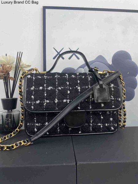

bags cc shoulder bags luxury women hand 5a quality famous designer brand lady classic plaid shoulder crossbody bags leather female messenger