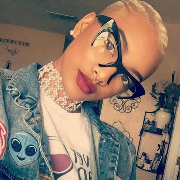 

qpeclou small half frame cat eye glasses frame women brand vintage cateye clear lens glasses ladies 2017 eyeglasses frame 0508