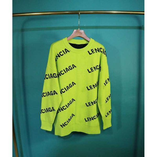 

trendy paris full label thickened double layer letter casual fashion knitted sweater, White;black