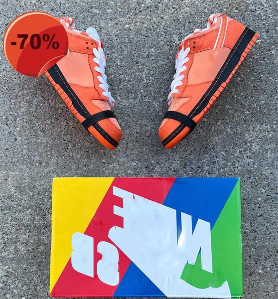 

sandals with box 2023 running shoes authentic sb dunks concepts shoes low orange lobster purple green red blue men women sports sneakers wit, Black