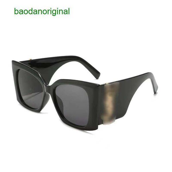 

sainte larurt designer sunglasses 2023 new personalized large frame thick legs trendy women's walk show sunglasses for men, White;black