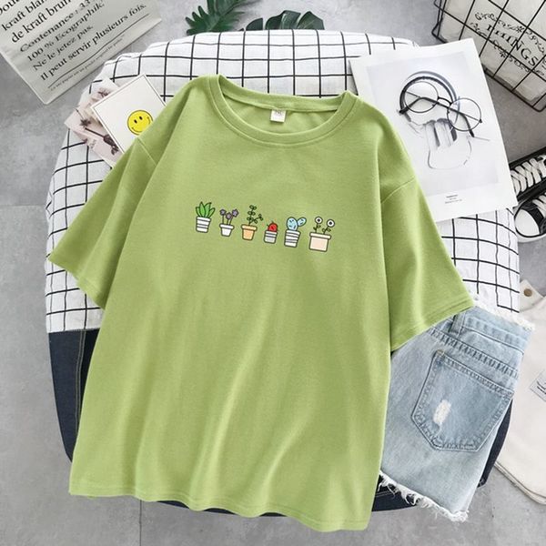 

women's t-shirt plus size 6xl 150kg t shirt women casual funny cartoon sweet print tshirt harajuku kawaii t-shirts summer short sleeve, White