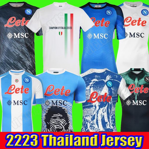 

maradona 23 24 campioni napoli soccer jerseys naples football shirt christmas 2023 2024 zielinski koulibaly camiseta de futbol insigne maill, Black;yellow
