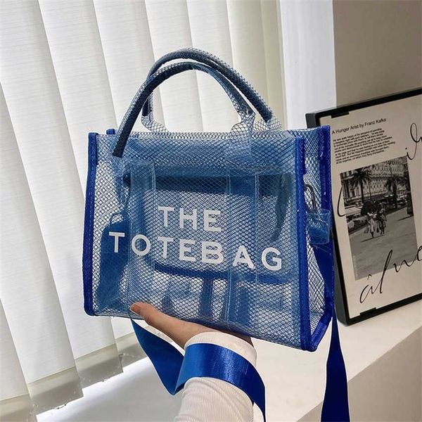 

20% off 2023 fashion customized plastic transparent jelly bag with letter printing handbag that can be printed