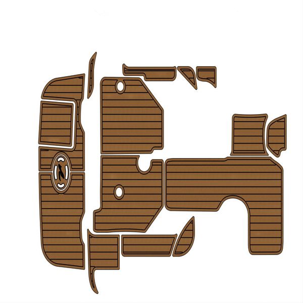

quality 2004 sea ray 240 sundancer swim platform cockpit pad boat eva foam teak floor